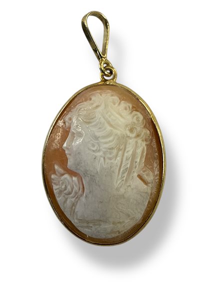 Colgante Mandile 1922 Mujer Cammei  in Plata Conchiglia 2MCICM98 - 2MCICM98